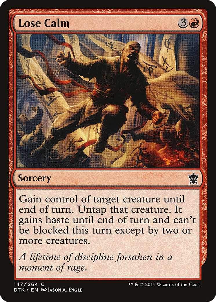 Magic: The Gathering - Lose Calm Foil - Dragons of Tarkir