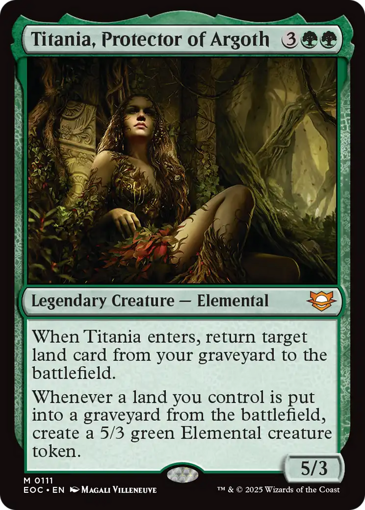 Magic: The Gathering - Titania, Protector of Argoth - Edge of Eternities Commander