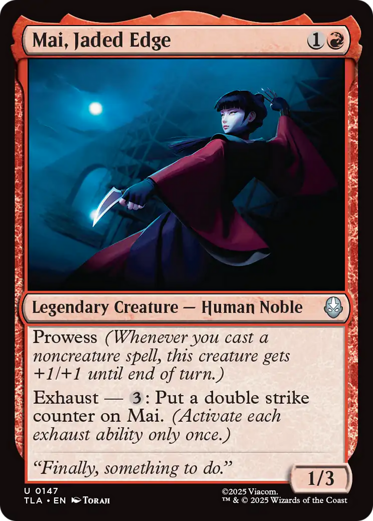 Magic: The Gathering - Mai, Jaded Edge Foil - Avatar: The Last Airbender