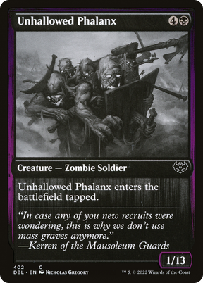 Magic: The Gathering - Unhallowed Phalanx Foil - Innistrad: Double Feature