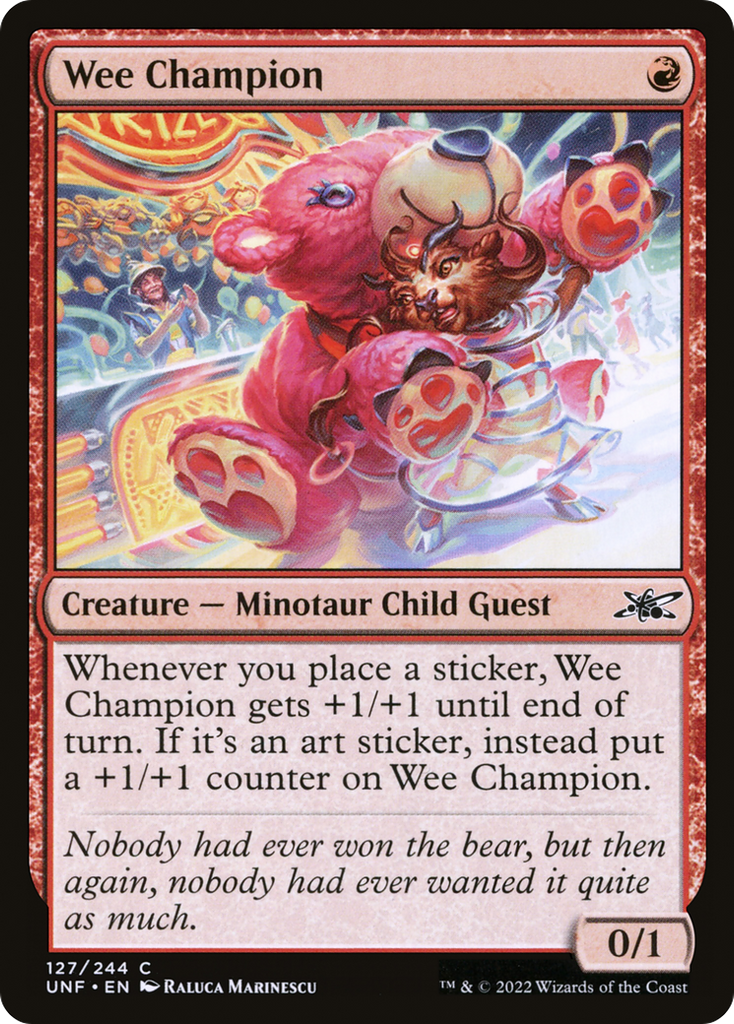 Magic: The Gathering - Wee Champion Foil - Unfinity