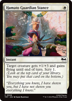Magic: The Gathering - Hamato Guardian Stance Foil - Teenage Mutant Ninja Turtles