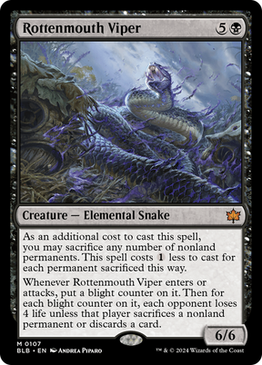 Magic: The Gathering - Rottenmouth Viper - Bloomburrow
