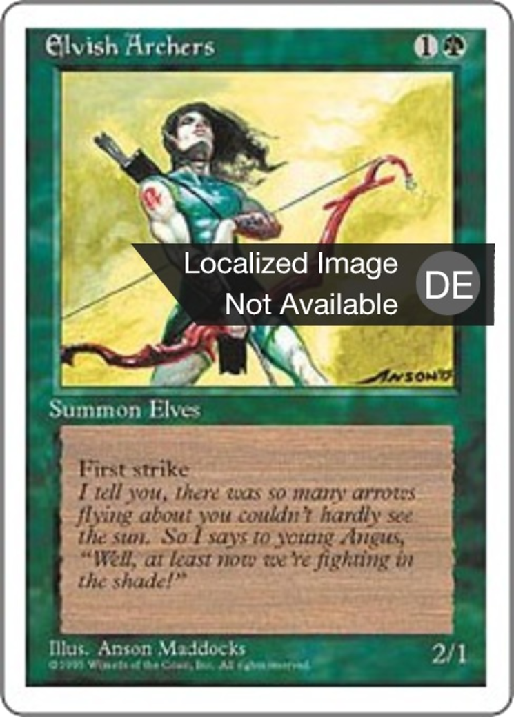 Magic: The Gathering - Bogenschützen der Elfen - Fourth Edition