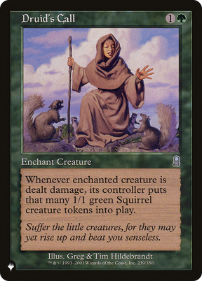 Magic: The Gathering - Druid's Call - The List