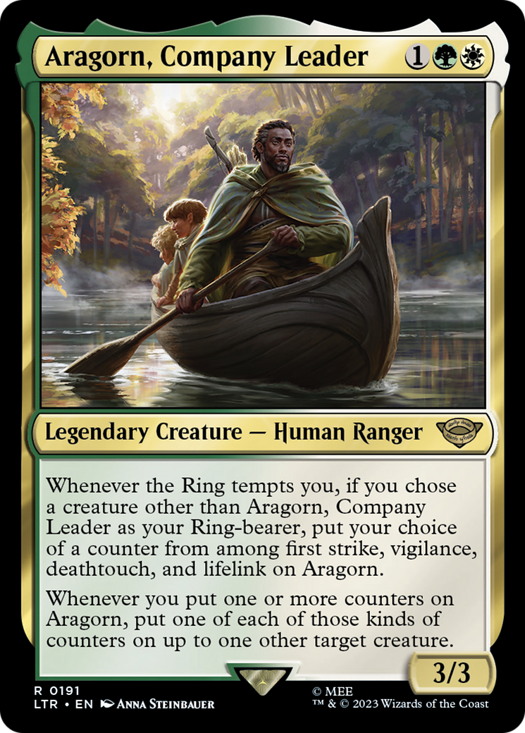 Magic: The Gathering - Aragorn, Company Leader Foil - The Lord of the Rings: Tales of Middle-earth