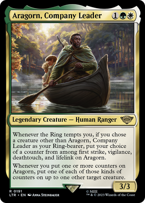 Magic: The Gathering - Aragorn, Company Leader Foil - The Lord of the Rings: Tales of Middle-earth