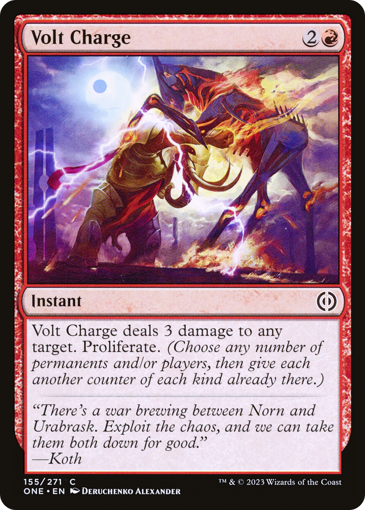 Magic: The Gathering - Volt Charge Foil - Phyrexia: All Will Be One