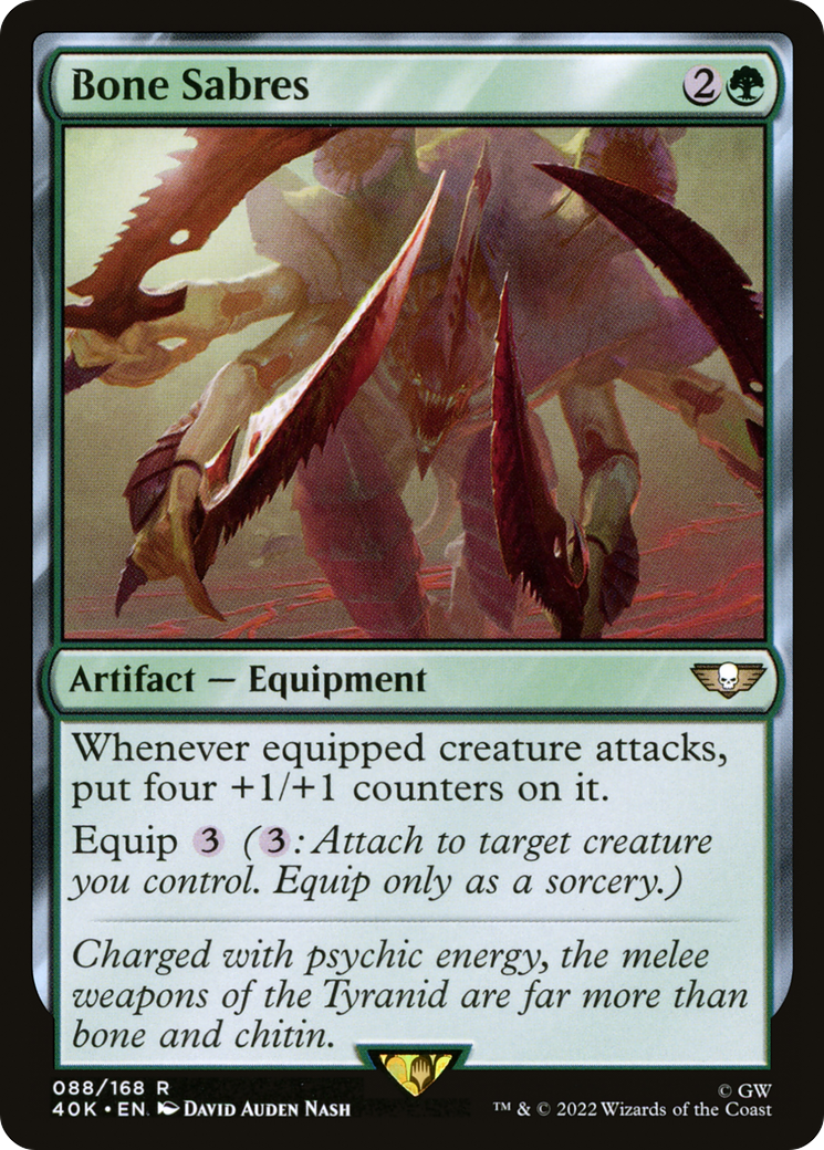 Magic: The Gathering - Bone Sabres - Warhammer 40000 Commander
