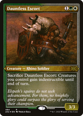 Magic: The Gathering - Dauntless Escort Foil - Double Masters 2022