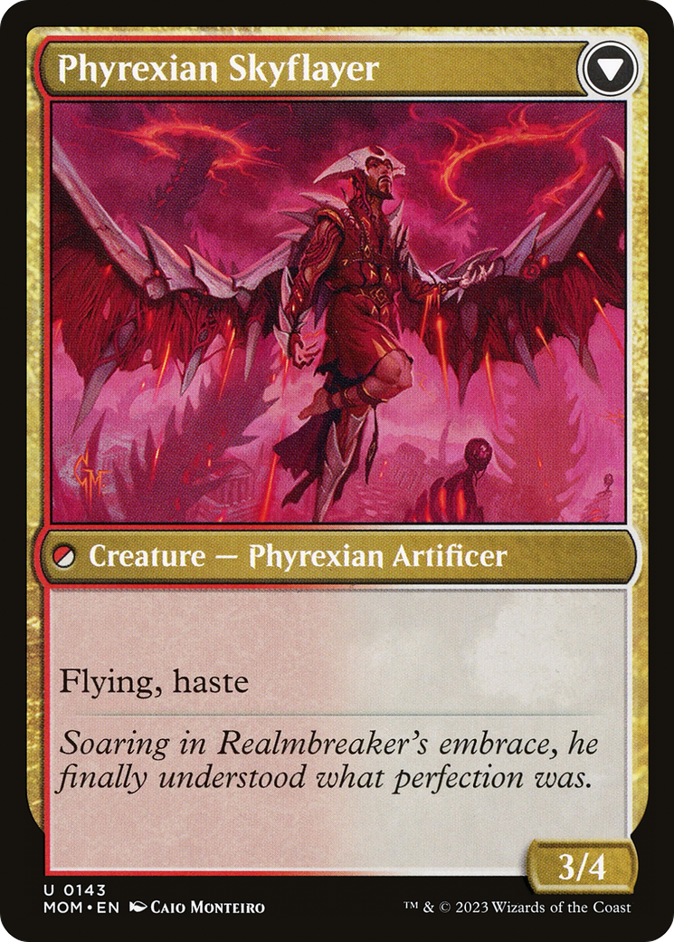Magic: The Gathering - Harried Artisan // Phyrexian Skyflayer Foil - March of the Machine