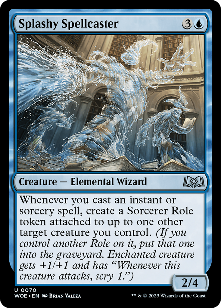 Magic: The Gathering - Splashy Spellcaster Foil - Wilds of Eldraine