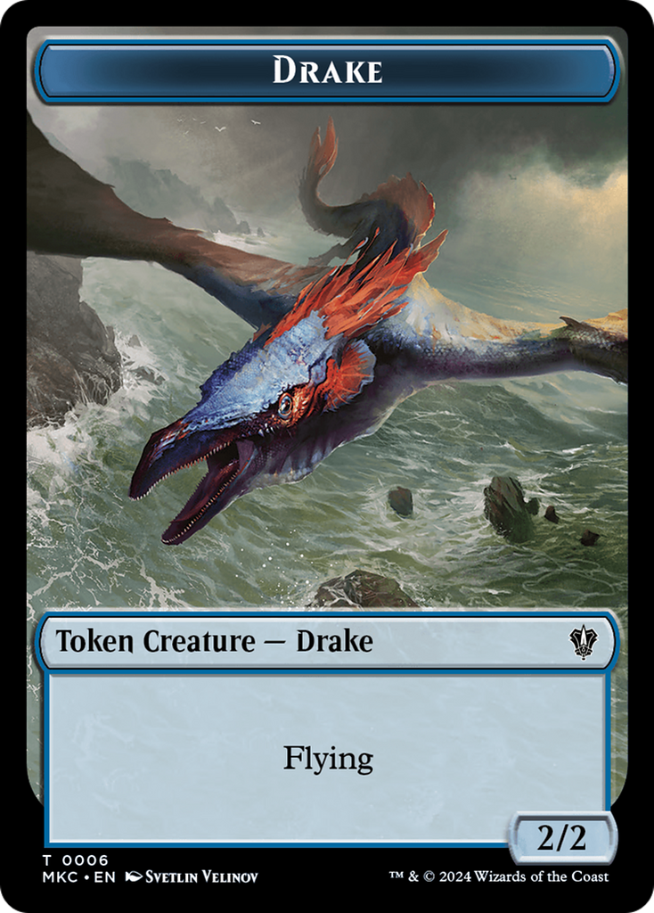 Magic: The Gathering - Drake Token - Murders at Karlov Manor Commander Tokens