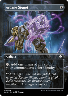 Magic: The Gathering - Arcane Signet Foil - The Lost Caverns of Ixalan Commander