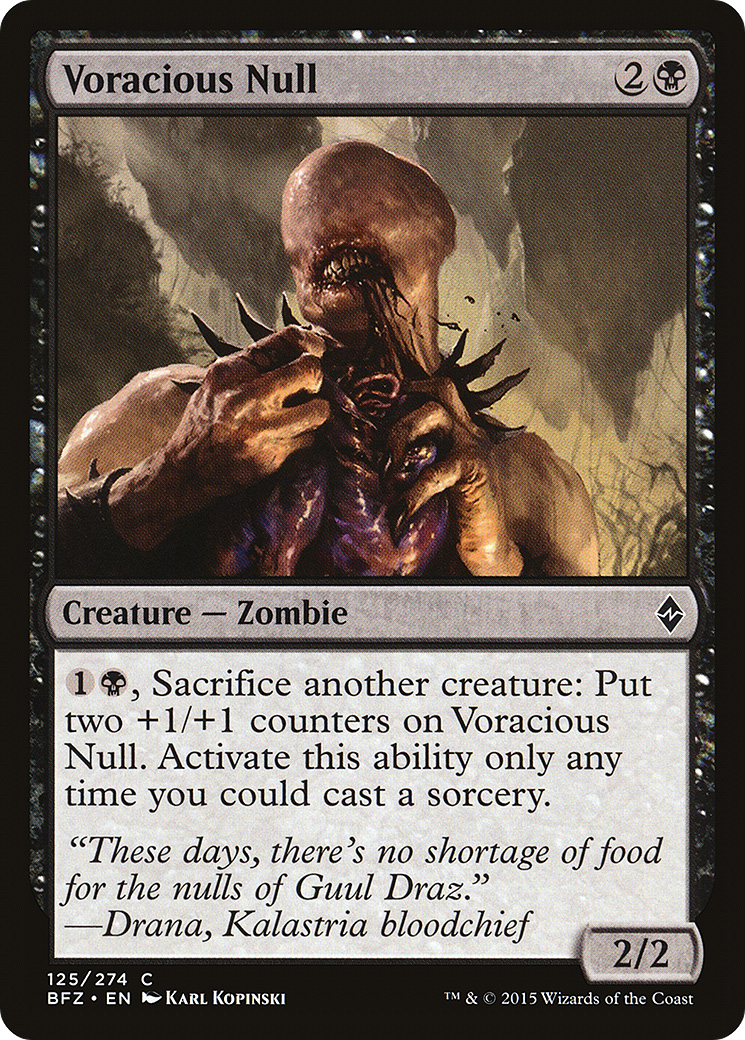 Magic: The Gathering - Voracious Null Foil - Battle for Zendikar