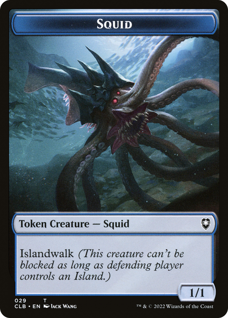 Magic: The Gathering - Squid Token - Battle for Baldur's Gate Tokens