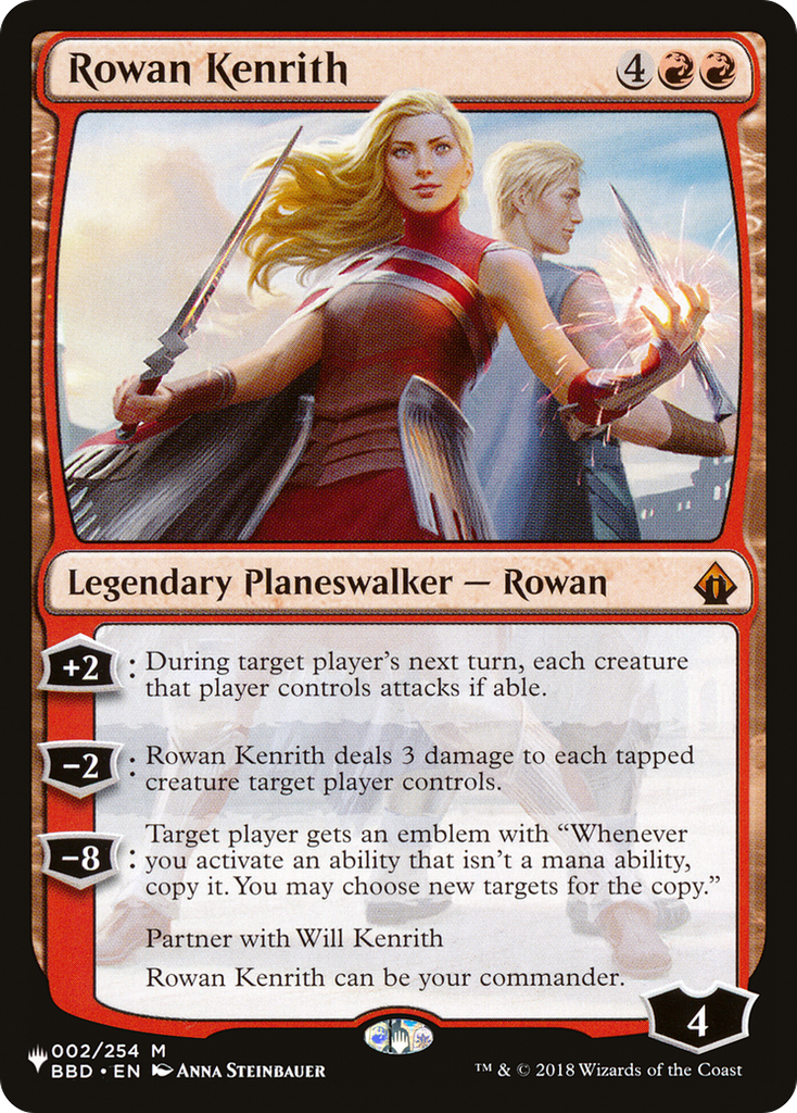 Magic: The Gathering - Rowan Kenrith - The List