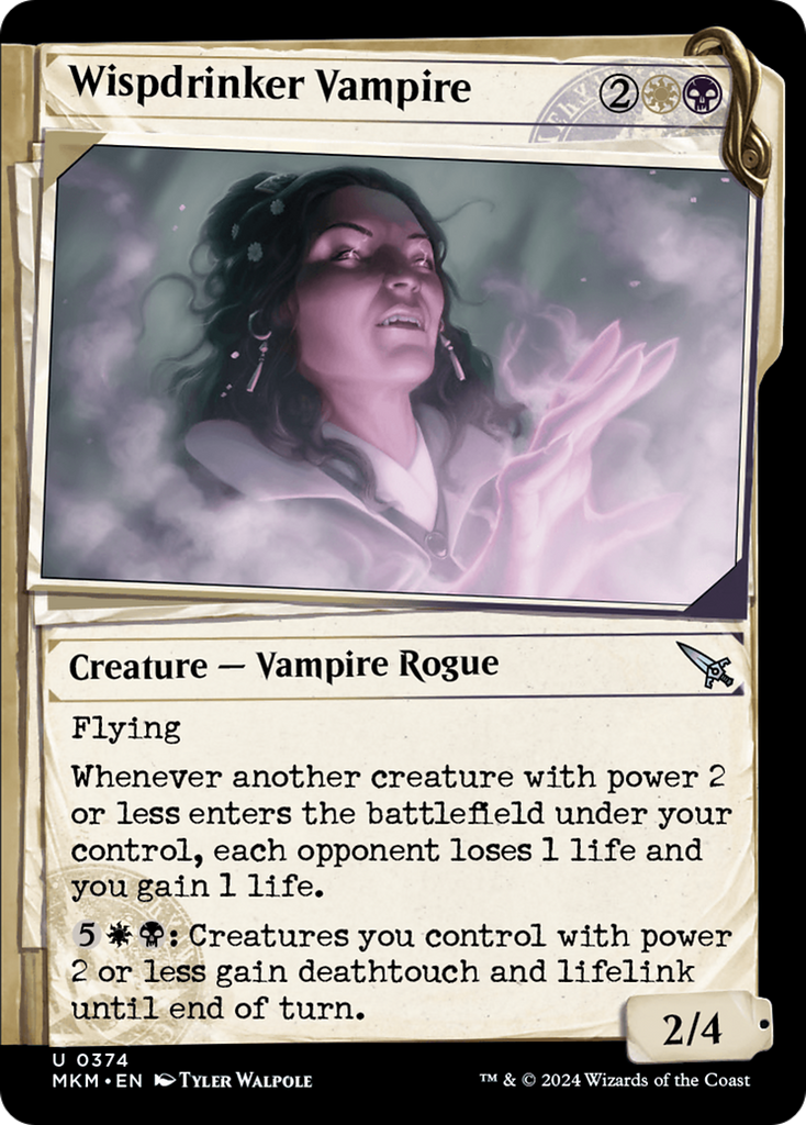 Magic: The Gathering - Wispdrinker Vampire - Murders at Karlov Manor