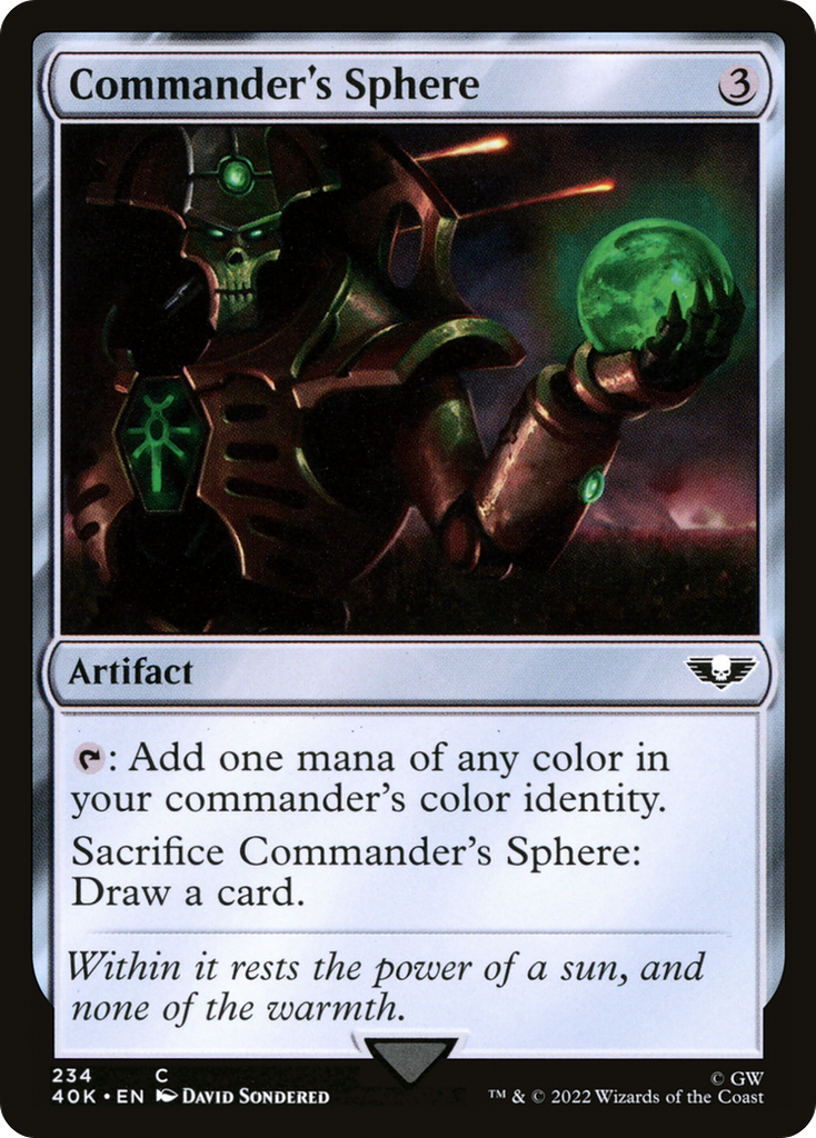 Magic: The Gathering - Commander's Sphere - Warhammer 40000 Commander