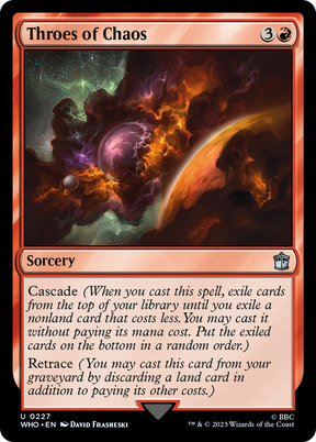 Magic: The Gathering - Throes of Chaos Foil - Doctor Who