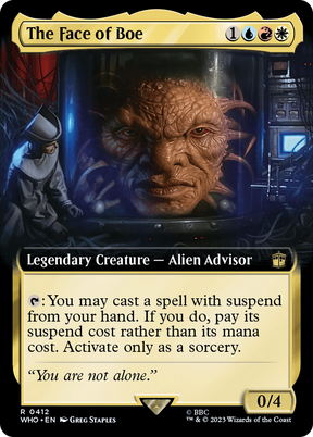 Magic: The Gathering - The Face of Boe Foil - Doctor Who