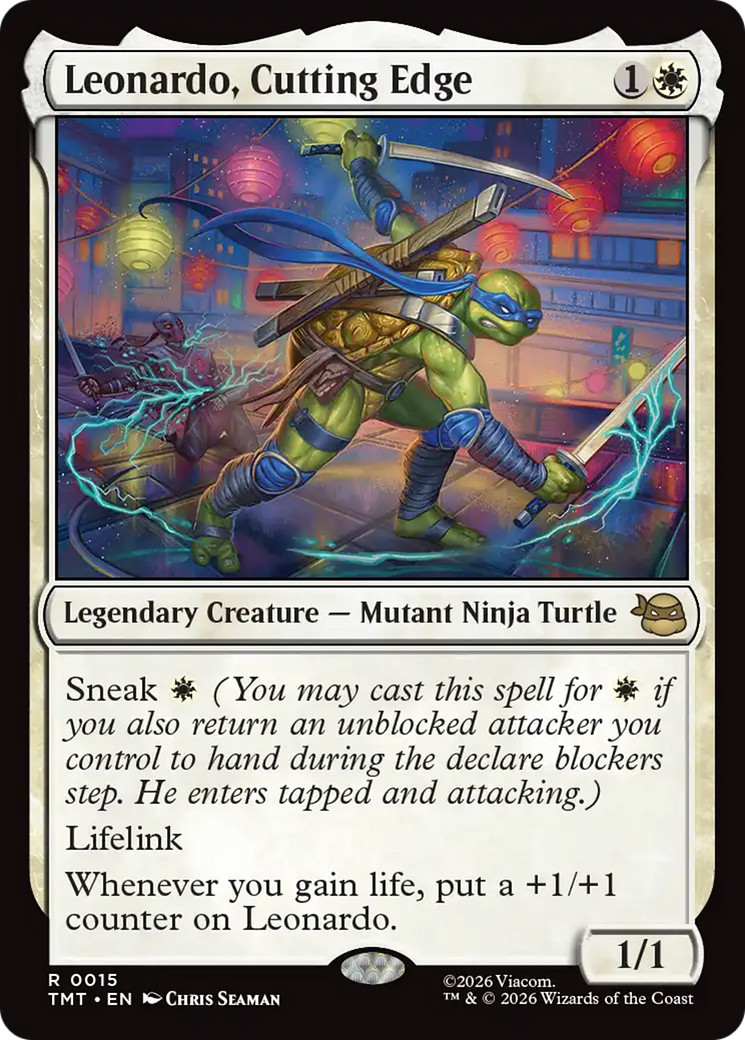 Magic: The Gathering - Leonardo, Cutting Edge Foil - Teenage Mutant Ninja Turtles