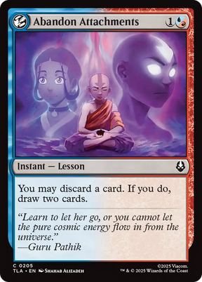Magic: The Gathering - Abandon Attachments - Avatar: The Last Airbender
