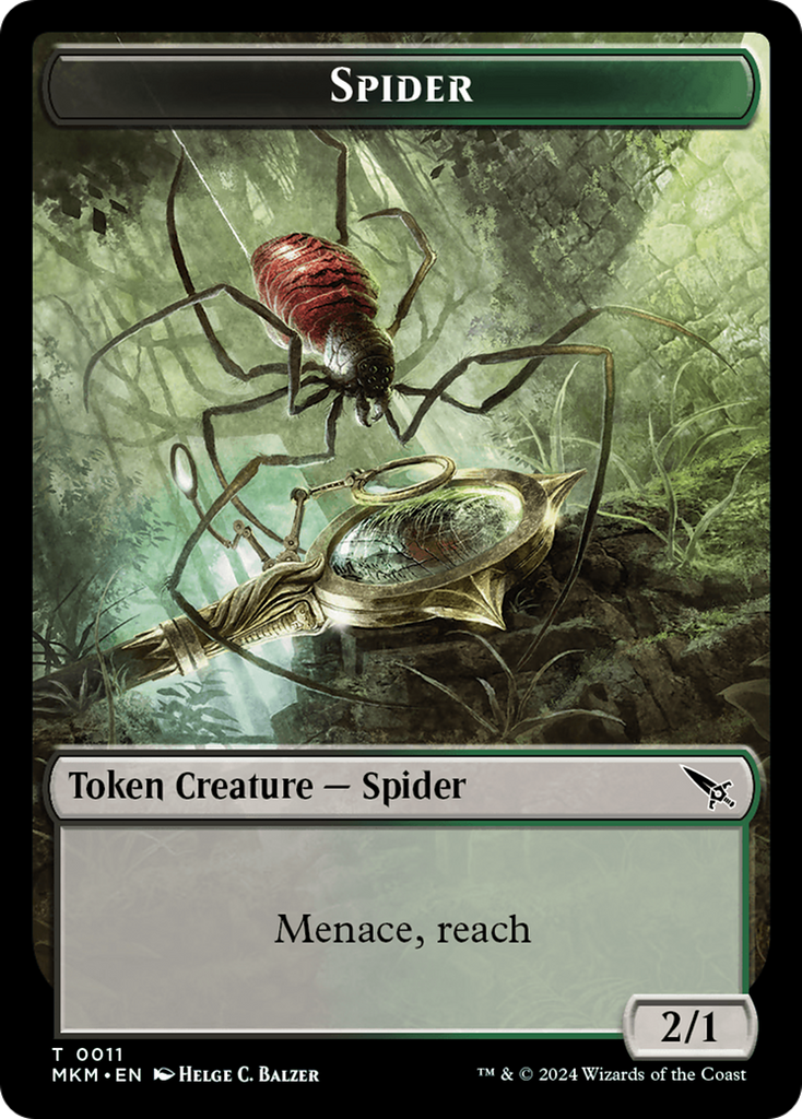 Magic: The Gathering - Spider Token - Murders at Karlov Manor Tokens