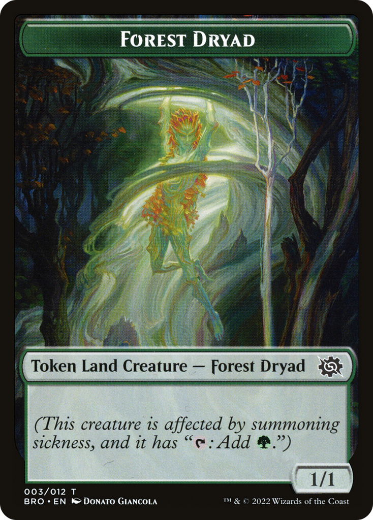 Magic: The Gathering - Forest Dryad Token - The Brothers' War Tokens