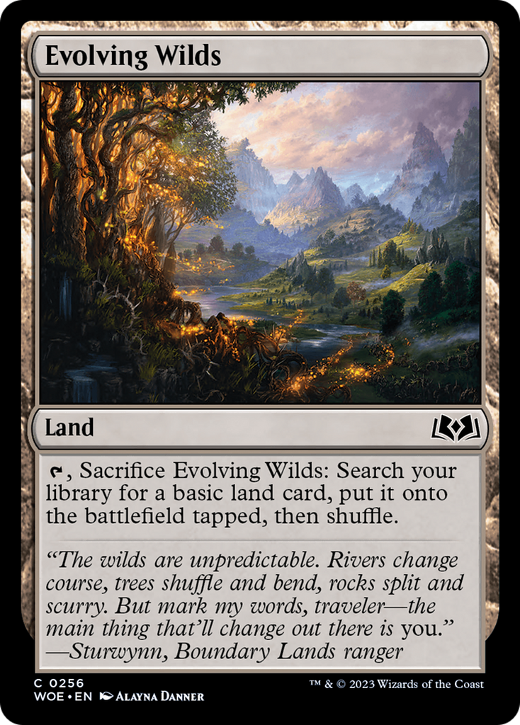 Magic: The Gathering - Evolving Wilds Foil - Wilds of Eldraine