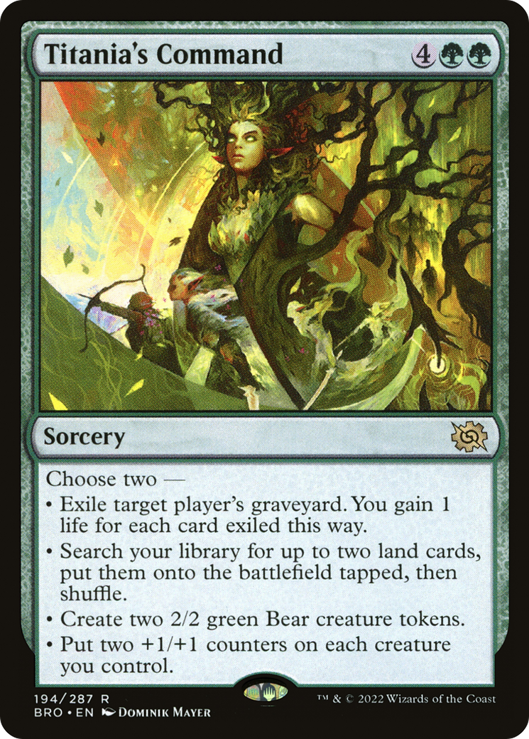 Magic: The Gathering - Titania's Command Foil - The Brothers' War