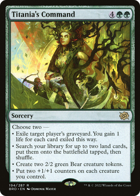 Magic: The Gathering - Titania's Command Foil - The Brothers' War