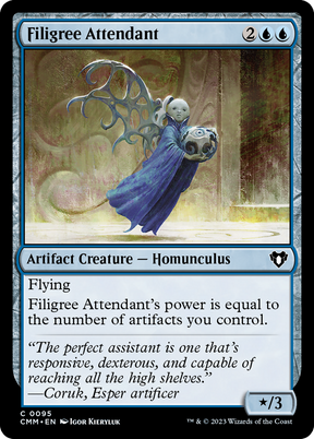 Magic: The Gathering - Filigree Attendant Foil - Commander Masters