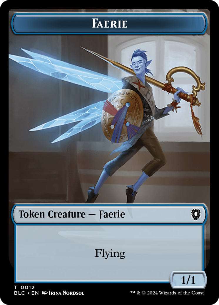 Magic: The Gathering - Faerie Token - Bloomburrow Commander Tokens