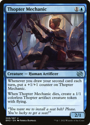 Magic: The Gathering - Thopter Mechanic Foil - The Brothers' War
