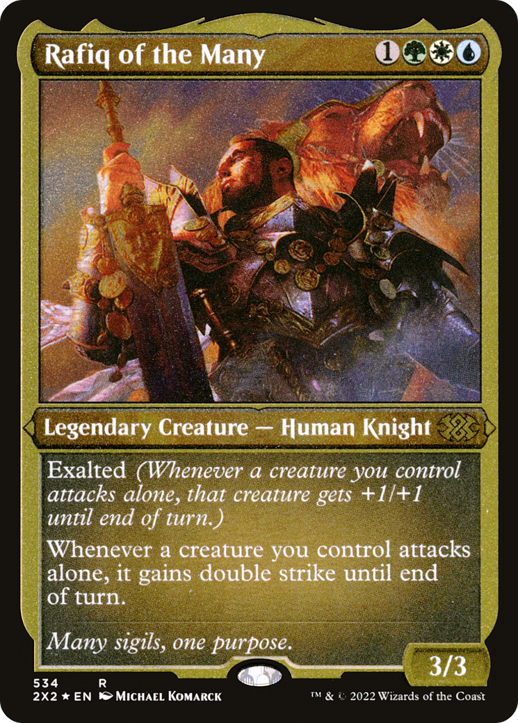 Magic: The Gathering - Rafiq of the Many Foil - Double Masters 2022