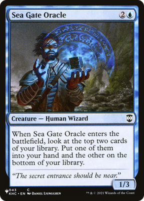 Magic: The Gathering - Sea Gate Oracle - The List