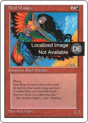 Magic: The Gathering - Vogelmädchen - Fourth Edition