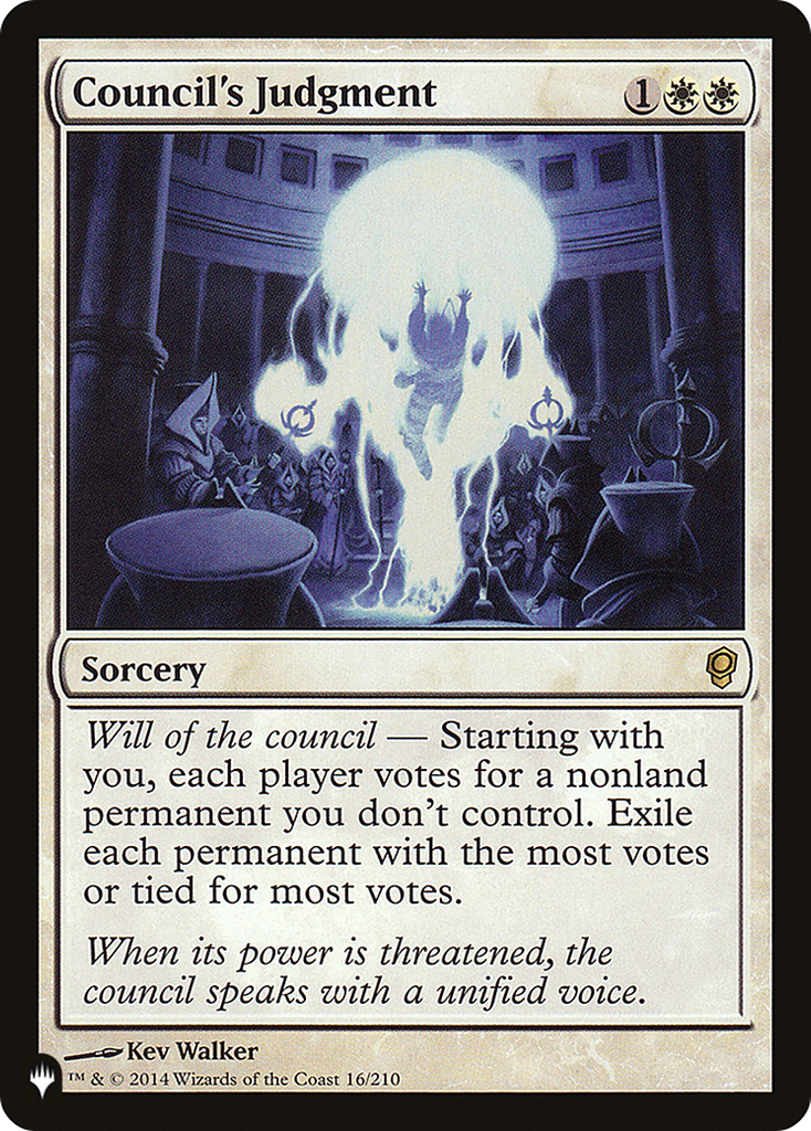 Magic: The Gathering - Council's Judgment - The List