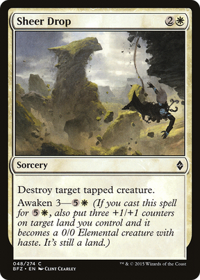 Magic: The Gathering - Sheer Drop Foil - Battle for Zendikar