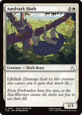 Magic: The Gathering - Aardvark Sloth - Avatar: The Last Airbender Eternal