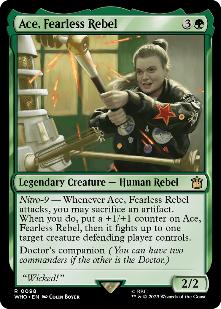 Magic: The Gathering - Ace, Fearless Rebel - Doctor Who