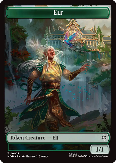 Magic: The Gathering - Elf Token - The Hobbit Tokens