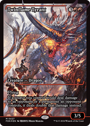 Magic: The Gathering - Twinflame Tyrant Foil - Foundations
