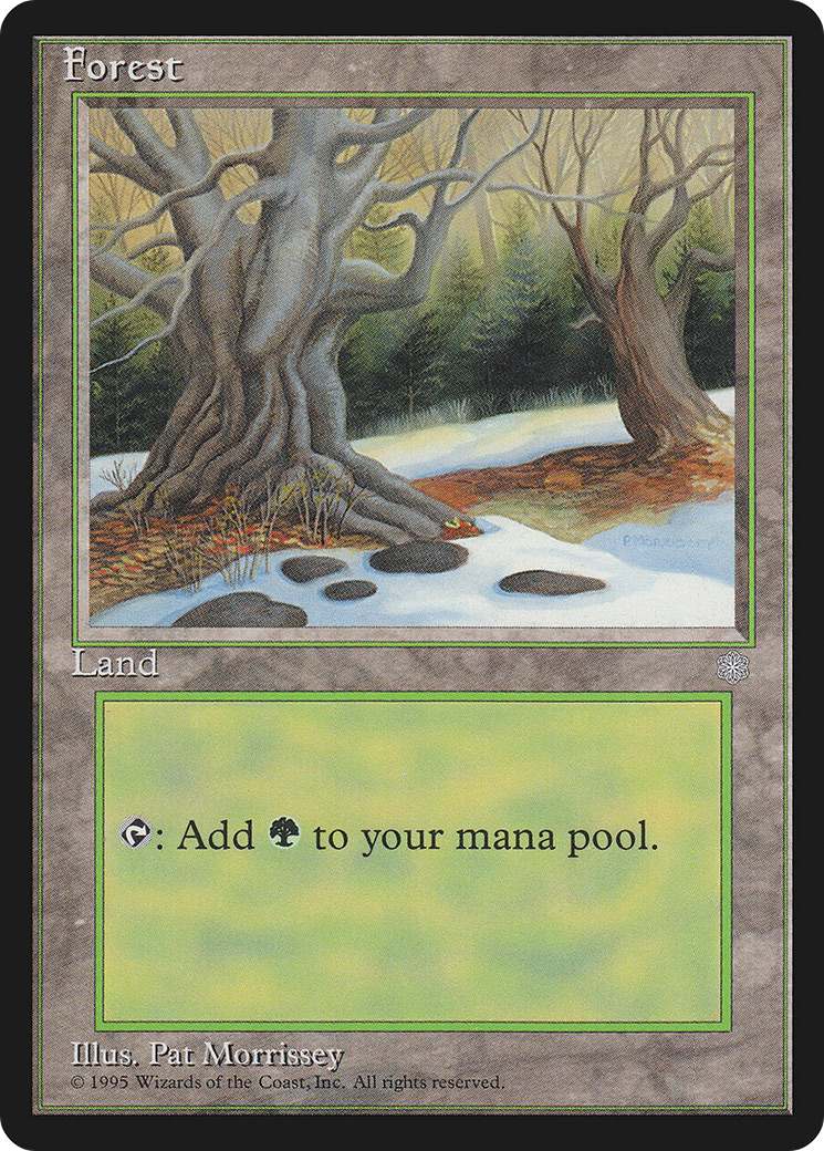 Magic: The Gathering - Forest - Ice Age