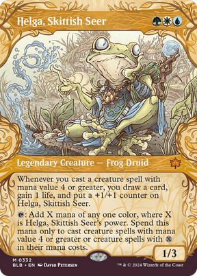 Magic: The Gathering - Helga, Skittish Seer Foil - Bloomburrow