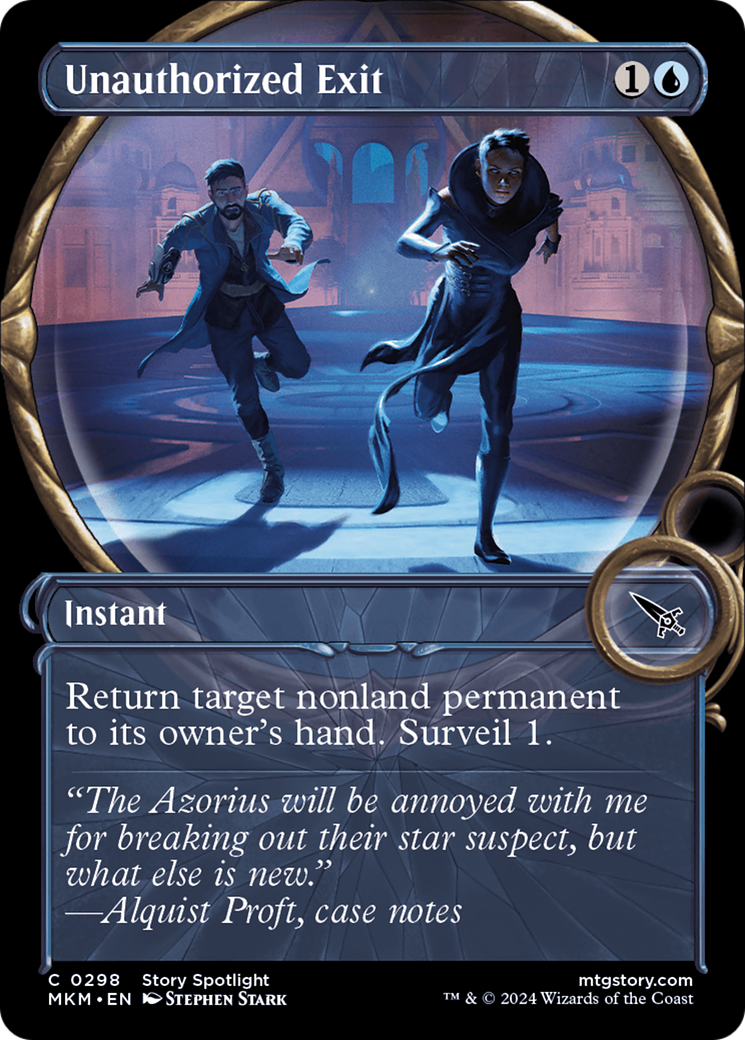Magic: The Gathering - Unauthorized Exit Foil - Murders at Karlov Manor