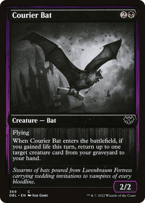 Magic: The Gathering - Courier Bat Foil - Innistrad: Double Feature