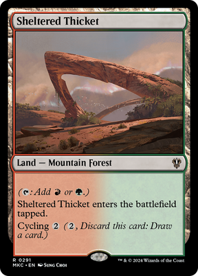 Magic: The Gathering - Sheltered Thicket - Murders at Karlov Manor Commander