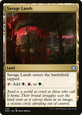 Magic: The Gathering - Savage Lands - Dominaria United Commander